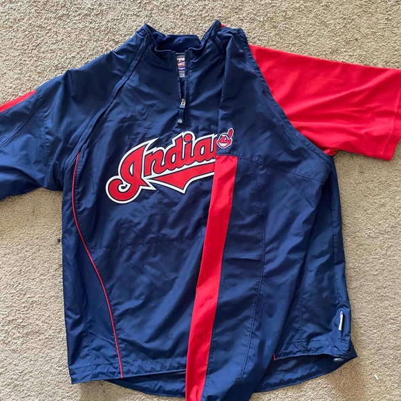 Vintage Cleveland Indians bullpen Windbreaker - Picture 4 of 6